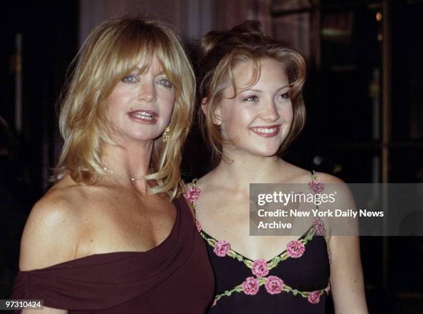 Goldie Hawn and daughter Kate are on hand at the Waldorf-Astoria for the American Museum of the Moving Image's salute to Hawn.