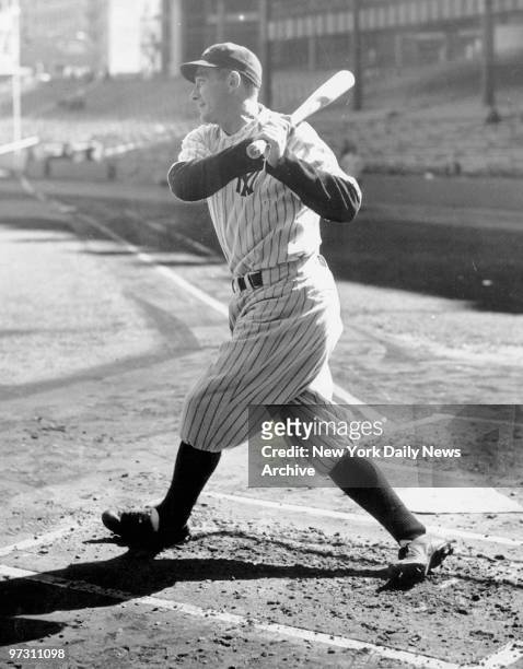 Tony Lazzeri, heavy-hitting second baseman of the New York Yankees.