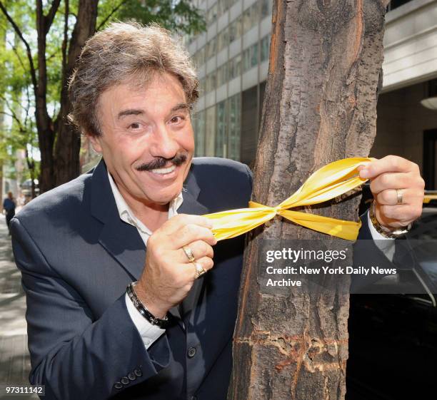 Tony Orlando at the Friars Club where they honored Tony on the anniversary of his song "Tie A Yellow Ribbon Round The Old Oak Tree" ..Tony Tied...