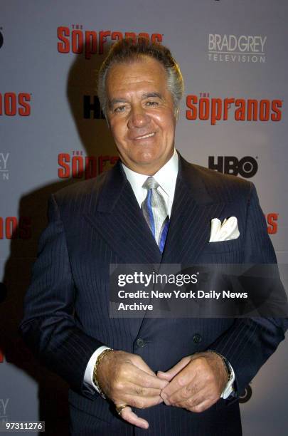 Tony Sirico attends the world premiere of the sixth season of "The Sopranos" at the Museum of Modern Art in Manhattan. He stars in the HBO seies.