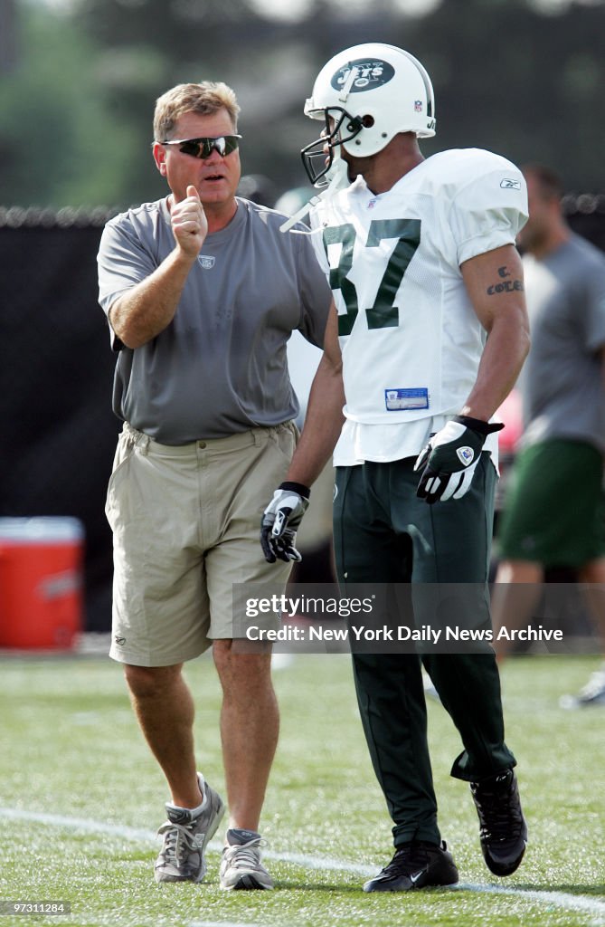 New York Jets' offensive coordinator Mike Heimerdinger talks