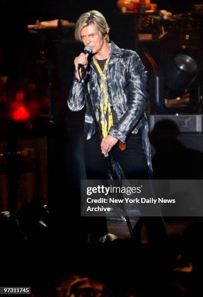 David Bowie In Concert at Hammerstein Ballroom for the Audi and Conde Nast Never Follow Marketing Campaign