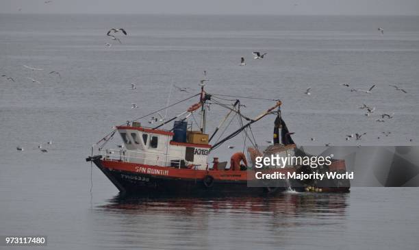 Fishing Boat In Puerto Montt,Chile.