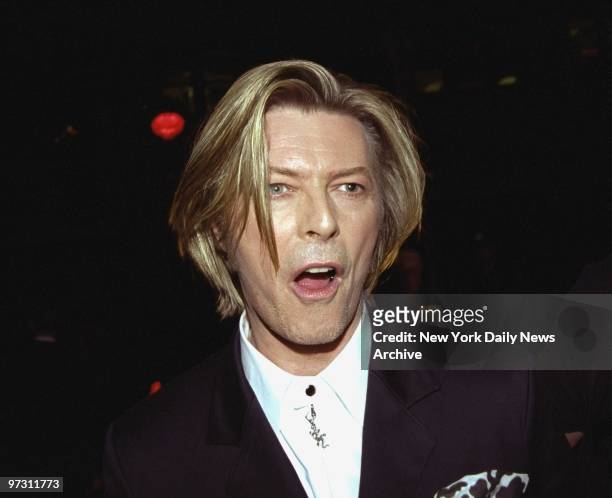 David Bowie is on hand for Yahoo! Internet Life Magazine's Online Music awards at Studio 54.