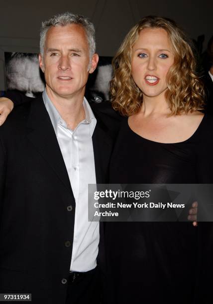 John Slattery and Brooke Smith get together at the Loews Lincoln Square Theater for the premiere of the movie "Bad Company." They're in the film.