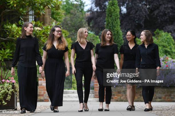 Claire Innes-Hopkins, Ellie Carter, Anna Lapwood, Katy Silverman, Jessica Lim and Lucy Morrell, who make up part of a team of female organists who...
