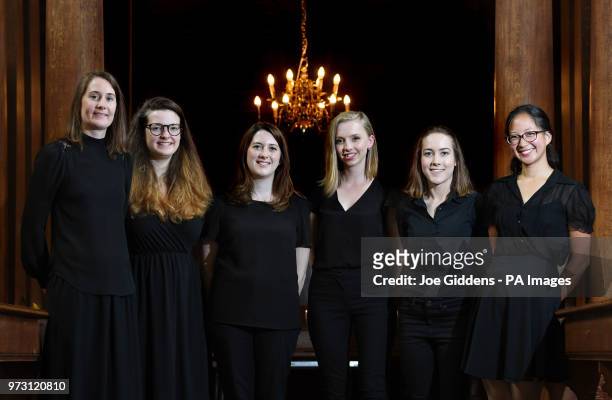 Claire Innes-Hopkins, Ellie Carter, Katy Silverman, Anna Lapwood, Lucy Morrell and Jessica Lim, who make up part of a team of female organists who...