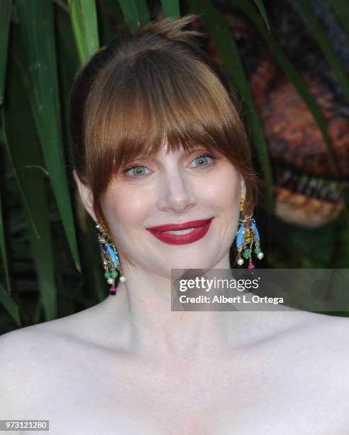 Actress Bryce Dallas Howard arrives for the Premiere Of Universal Pictures And Amblin Entertainment's "Jurassic World: Fallen Kingdom" held at Walt...