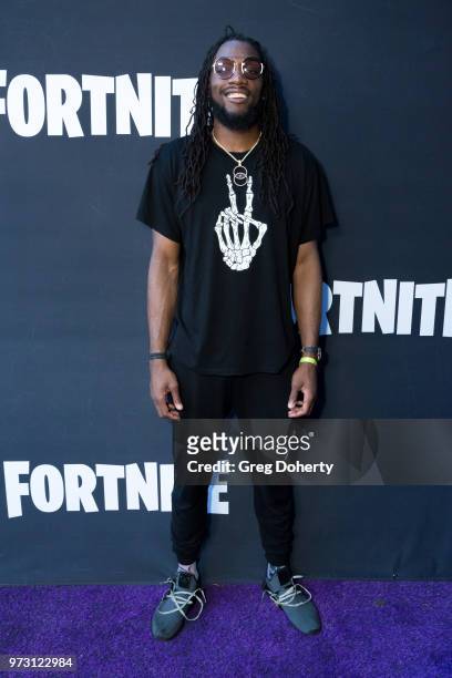 Kenneth Faried attends the Epic Games Hosts Fortnite Party Royale on June 12, 2018 in Los Angeles, California.