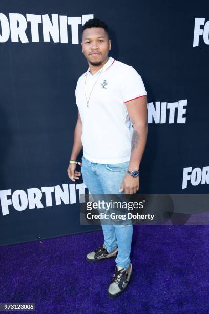 Franz Drameh attends the Epic Games Hosts Fortnite Party Royale on June 12, 2018 in Los Angeles, California.