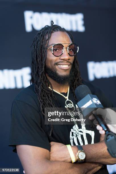 Kenneth Faried attends the Epic Games Hosts Fortnite Party Royale on June 12, 2018 in Los Angeles, California.