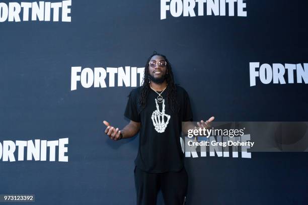 Kenneth Faried attends the Epic Games Hosts Fortnite Party Royale on June 12, 2018 in Los Angeles, California.