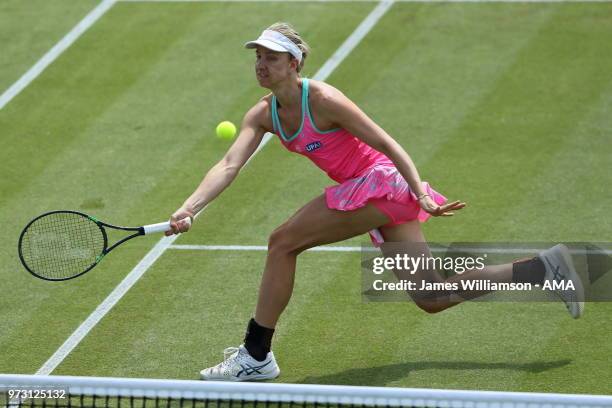 Mona Barthel of Germany during Day Five of the Nature Valley open at Nottingham Tennis Centre on June 13, 2018 in Nottingham, England.