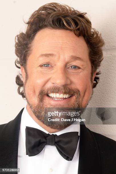 Michael Ball poses backstage during the Classic BRIT Awards rehearsals at Royal Albert Hall on June 13, 2018 in London, England.