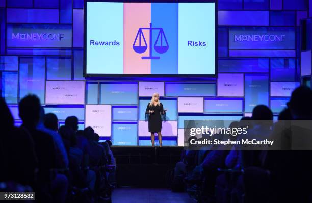 Dublin , Ireland - 13 June 2018; Jacqueline Molnar, Chief Compliance Officer, Western Union, on the Centre Stage during day two of MoneyConf 2018 at...