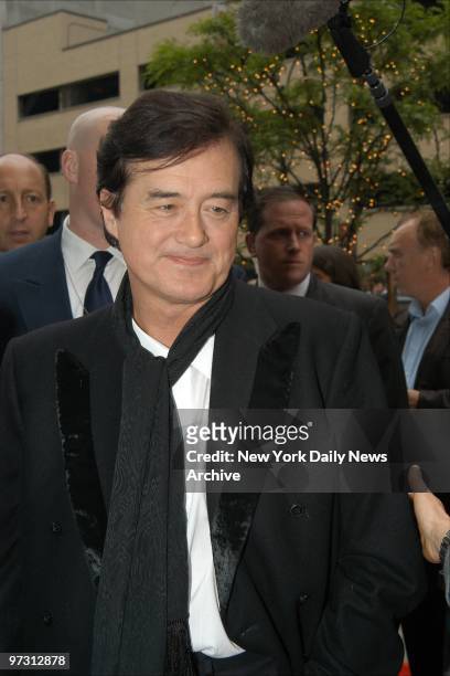 Guitarist Jimmy Page arrives for a screening of "Led Zeppelin DVD" and the release of the group's CD, "How The West Was Won," at the Loews 34th St....