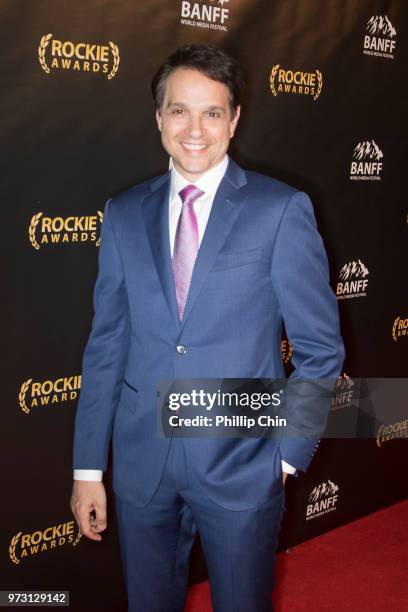 "Cobra Kai" Co-Executive Producer and Rockie Awards Gala presenter Ralph Macchio arrives at the Rockie Awards Gala Red Carpet for the Banff World...