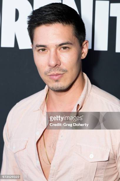 Lewis Tan attends the Epic Games Hosts Fortnite Party Royale on June 12, 2018 in Los Angeles, California.