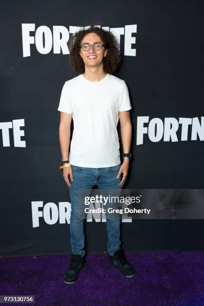 Kwebbelkop attends the Epic Games Hosts Fortnite Party Royale on June 12, 2018 in Los Angeles, California.