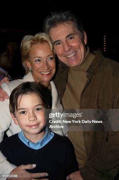 John Walsh, wife Reve and son Hayden are on hand for the Big Apple Circus' opening night gala at the Big Top Tent in Lincoln Center's Damrosch Park.