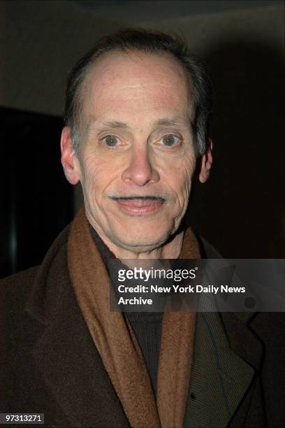 John Waters arrives for "A Work in Progress: An Evening With Alexander Payne" hosted by MoMA Film at the Gramercy Theatre.