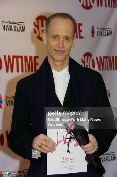 John Waters is at the Ziegfeld Theatre to celebrate Liza Minnelli's 60th birthday and for the premiere of the restored and remastered 1972 TV special...