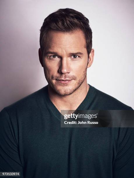 Actor Chris Pratt is photographed on March 8, 2018 in Los Angeles, California.