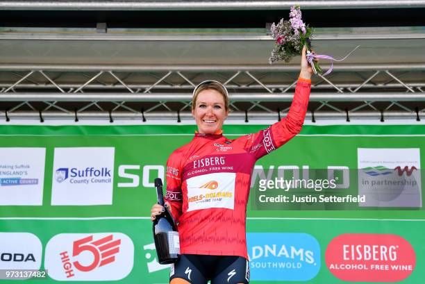 Podium / Amy Pieters of The Netherlands and Boels - Dolmans Cycling Team Red Sprints Jersey / Celebration / during the 5th OVO Energy Women's Tour...