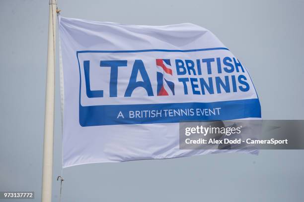 An LTA flag flies outside Nottingham Tennis Centre during day 3 of the Nature Valley Open Tennis Tournament at Nottingham Tennis Centre on June 13,...