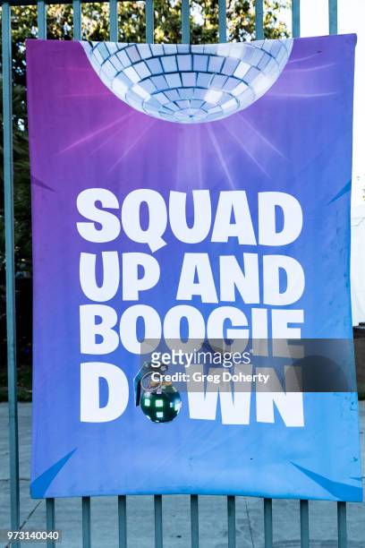 General atmosphere shot at the Epic Games Hosts Fortnite Party Royale on June 12, 2018 in Los Angeles, California.
