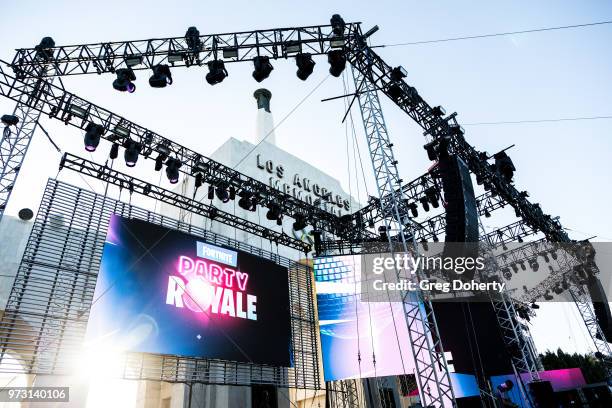 General atmosphere shot at the Epic Games Hosts Fortnite Party Royale on June 12, 2018 in Los Angeles, California.