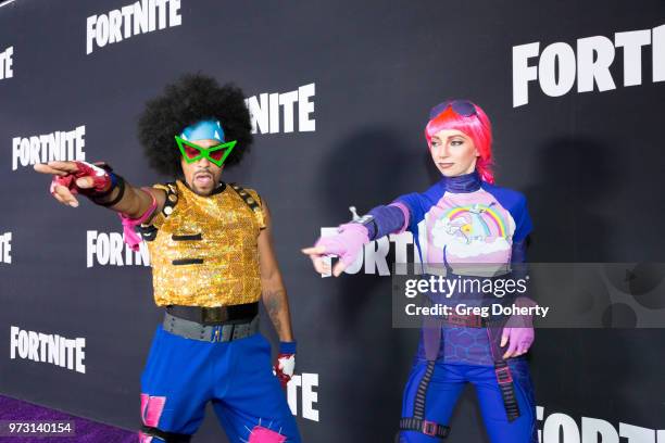 Brite Bomber attend the Epic Games Hosts Fortnite Party Royale on June 12, 2018 in Los Angeles, California.