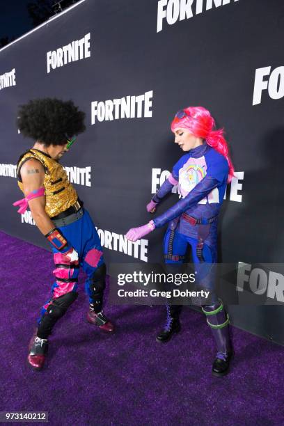 Brite Bomber attend the Epic Games Hosts Fortnite Party Royale on June 12, 2018 in Los Angeles, California.