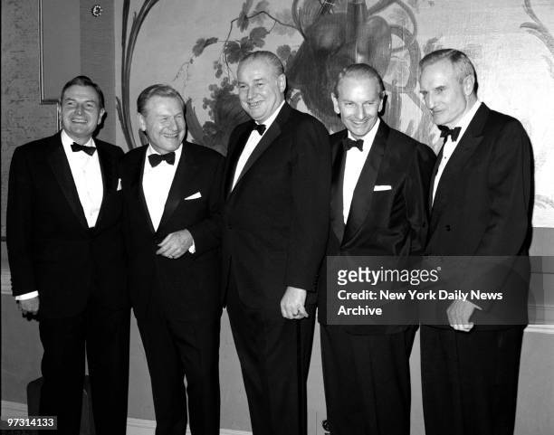 The American Rockys..., Five Rockefeller brothers get together for first time in seven years to be honored by National Institute of Social Sciences...