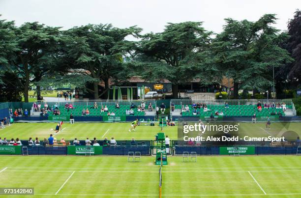 General view of the Nottingham Tennis Centre during day 3 of the Nature Valley Open Tennis Tournament at Nottingham Tennis Centre on June 13, 2018 in...