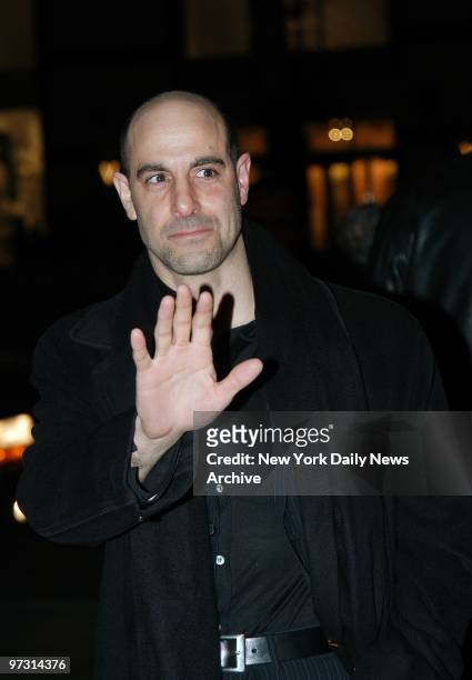 Stanley Tucci arrives at Loews Cineplex Lincoln Center for a screening of the movie "Normal."