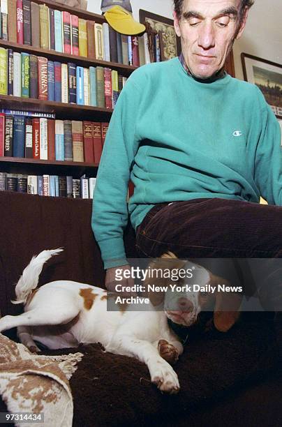 Jon Hammer gazes sympathetically at his Brittany spaniel, Ms. Dale's Spooner, at his Tarrytown, N.Y., home. Hammer, a lawyer, thinks the competition...