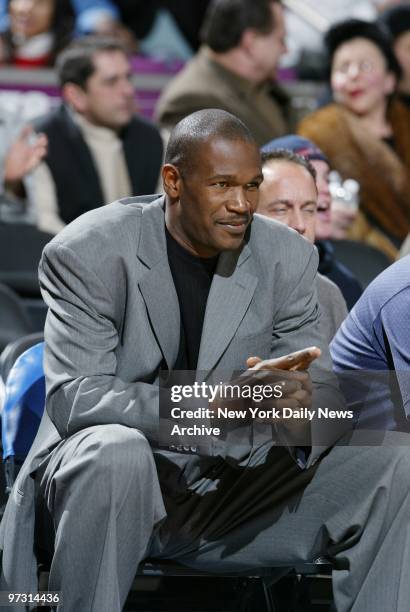 New York Knicks' assistant coach Herb Williams takes the helm as acting head coach during a game against the Orlando Magic at Madison Square Garden....