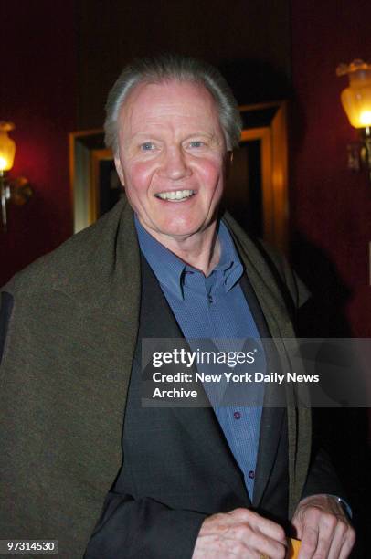 Jon Voight is at the Ziegfeld Theatre for the New York premiere of the movie "The Departed."