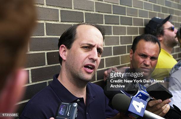 New York Knicks' coach Jeff Van Gundy speaks at the team's camp at SUNY- Purchase.