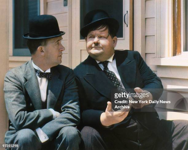 Stan Laurel and Oliver Hardy. This is a copy of a carbro print on display at the National Portrait Gallery of the Smithsonian Institution. Copy...