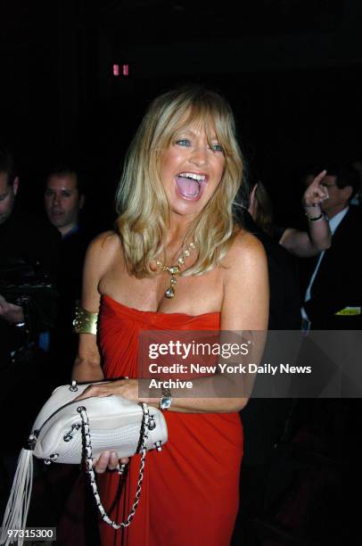 Goldie Hawn at the Opening Night Curtain for the new Mel Brooks Musical Bway Play "Young Frankenstein " held at the Hilton Thea on W42st