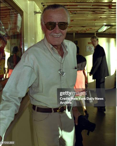 Stan Lee at the Premiere of Twentieth Century Fox X-Men movie.held at Ellis Island.