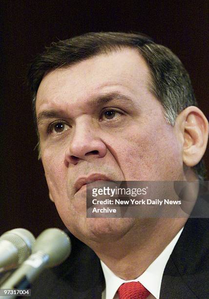 Mel Martinez testifies at hearing of the Senate Banking, Housing and Urban Affairs Committee on his confirmation as secretary of housing and urban...