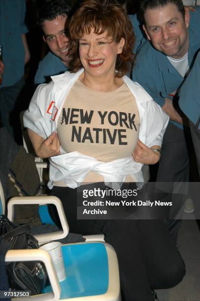 Joy Behar reveals her roots at the annual Second Stage All-Star Bowling Classic at Leisure Time Bowling Center in the Port Authority Bus Terminal.