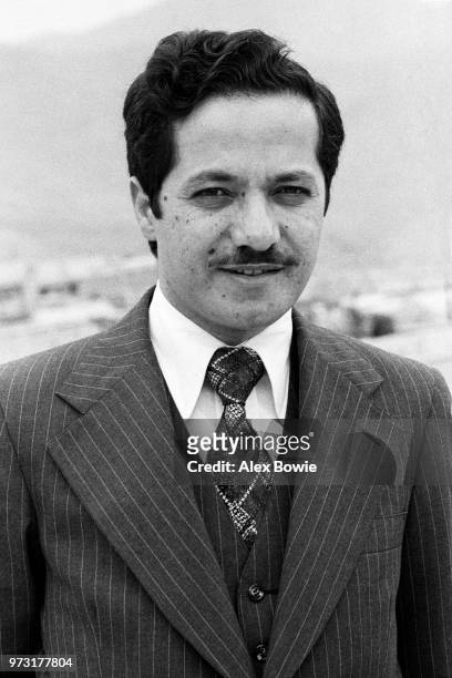 Masoud Barzani at home shortly after succeeded his father, Kurdish nationalist leader Mustafa Barzani as leader of the KDP, Karaj, Teheran, 18th...