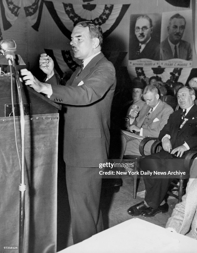 Governor Thomas E. Dewey at the State Republican Convention