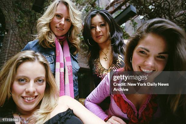 Members of the classical quartet Bond Tara Davis, Gay-Yee Westerhoff, Haylee Ecker and Eos Chater at the Hudson Hotel on W. 58th St.