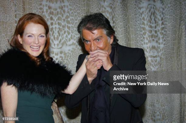 Julianne Moore and fashion designer Roberto Cavalli are on hand for a preview gala of The Costume Institute's latest exhibition at the Metropolitan...