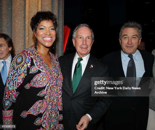 Grace Hightower , Mayor Michael Bloomberg , Robert De Niro at the vanity fair Tribeca Film Festival Party held at The NY State Supreme Courthouse...